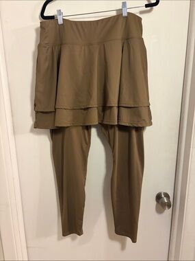 Skirt Leggings Brown Layered Active Skirt - Amazon XXL